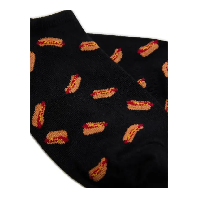 Ysabel Mora Ανδρικές Κάλτσες Σοσόνια Sockarats Hot Dog, Χρώμα Μαύρο - ONESIZE 2