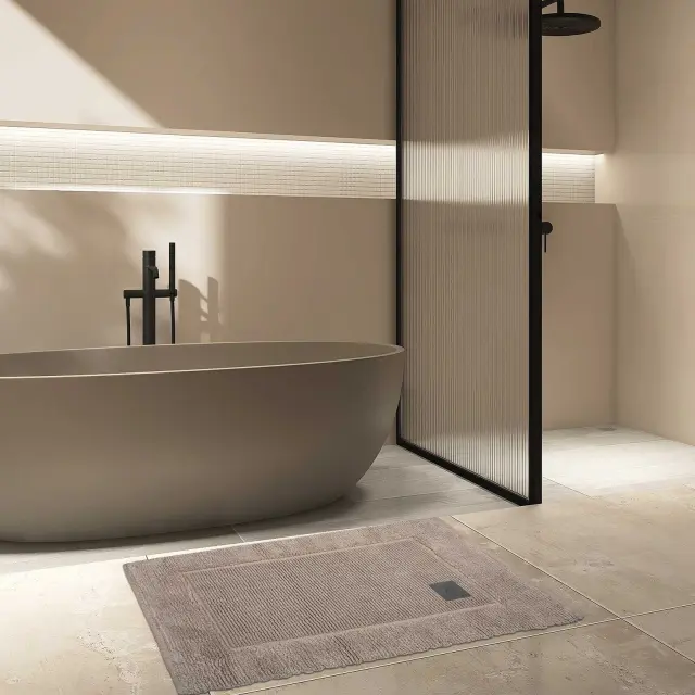 Πατάκι Μπάνιου 50x80 1000gsm Greenwich Polo Club 3218 Taupe 100% βαμβακερό 2