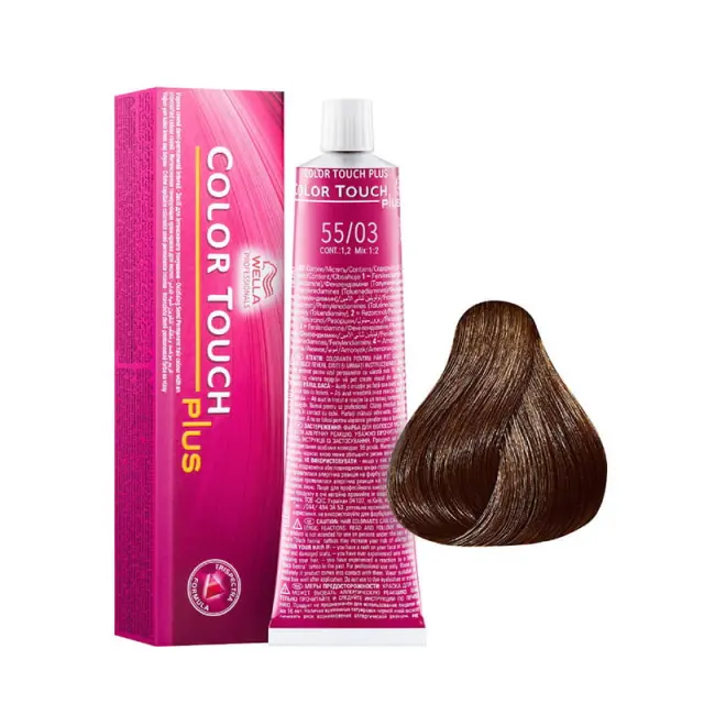 Wella Color Touch Plus 55/03 Καστανό Ανοιχτό Φυσικό Χρυσό 60ml
