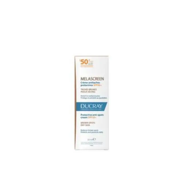Ducray Melascreen Protective Anti-Spots Cream SPF50+ Αντηλιακή Κρέμα Προσώπου Κατά Των Κηλίδων Για Ξηρό Δέρμα, 50ml