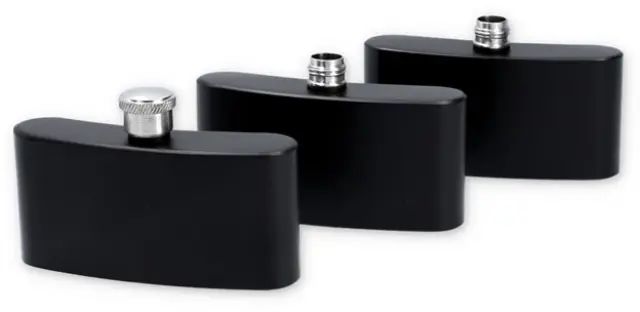 Hip Flask Φλασκί Ποτού Black Mat Triple - 3x90ml (270ml) 3