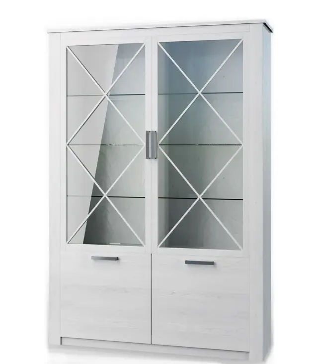Επιδαπέδια Βιτρίνα με Γυαλί ARNETHA 139.5x37.5x205cm