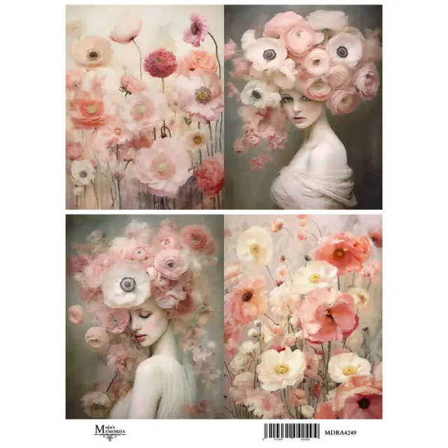 Ριζόχαρτο Maja's Memories, 22.5x32cm, Flower Portraits, MDRA4249