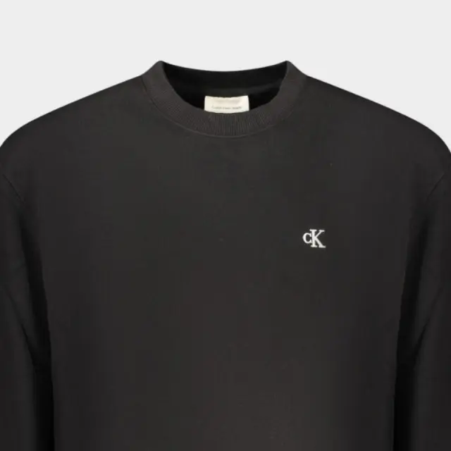 Calvin Klein - Ανδρικό Φούτερ 350Terry Monogram Regular Fit LV04RC296G-UB1 Μαύρο - XL 3