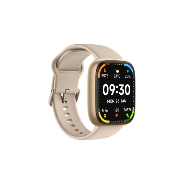 Smartwatch Maxcom Ecowatch 6 1.83" 300 mAh IP68 με Δυνατότητα Κλήσεων Gold 2