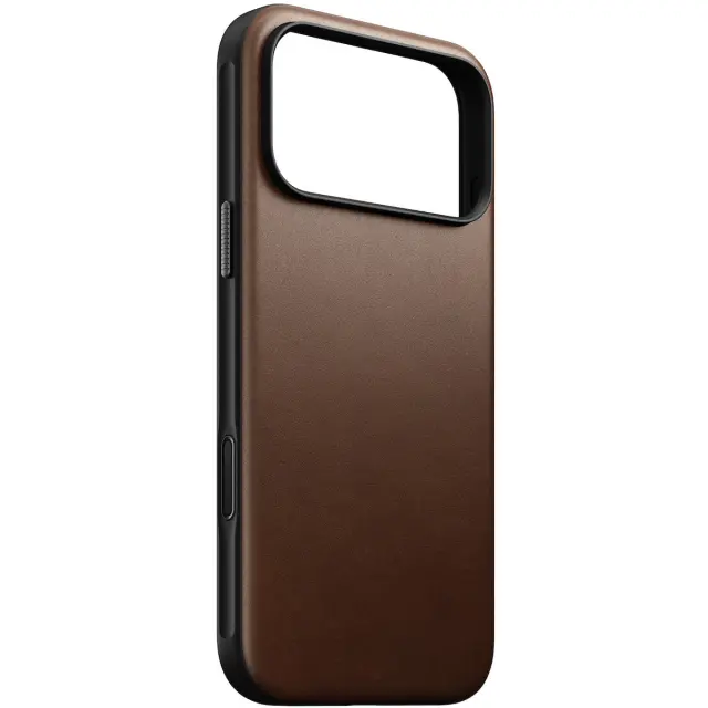 Nomad Modern Leather Case, brown - iPhone 18 Pro Max