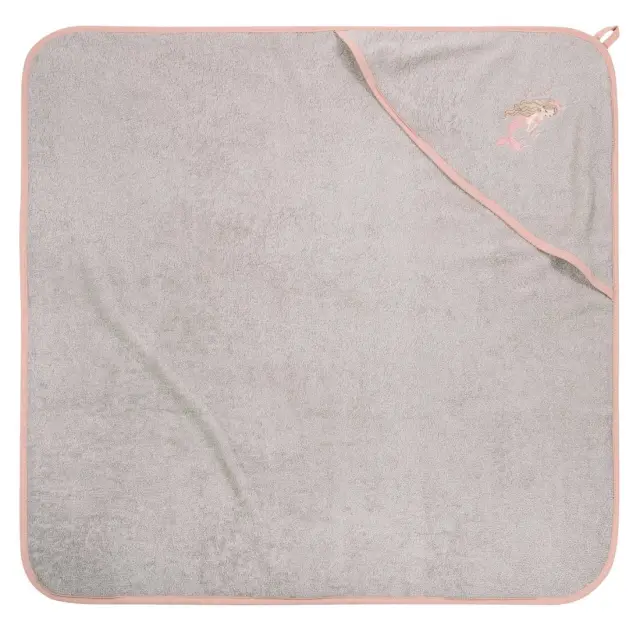 Βρεφική Κάπα 80x80 400gsm Essential Greenwich Polo Club 8853 Grey-Pink 100% βαμβακερό 2