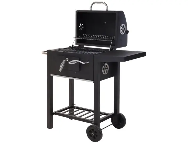 Ψησταριά BBQ Vaggan με βοηθητική επιφάνεια, ενσωματωμένο θερμόμετρο και επιφάνεια ψησίματος 45x32cm E12300200 2