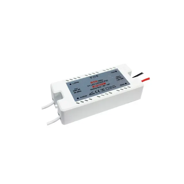 ΜΙΝΙ ΠΛΑΣΤΙΚΟ CV LED DRIVER 18W 230V AC12V DC 1.5A IP20 ΜΕ ΚΑΛΩΔΙΑ / MP18CV12
