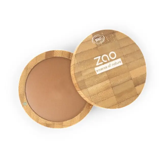 Zao Organic Mineral Cooked Powder – Βιολογική baked πούδρα για ηλιοκαμένο & ομοιόμορφο αποτέλεσμα - 345 Red Copper