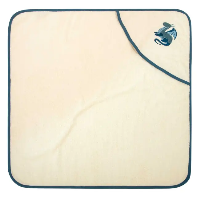 Βρεφική Κάπα 80x80 400gsm Greenwich Polo Club Essential 8863 Beige-Blue 100% βαμβακερό 2