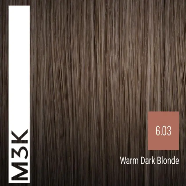 Sensus M3K Permanent Hair Color 6.03 Warm Dark Blonde 100ml - (μόνιμη βαφή ζεστό σκούρο ξανθό) 2