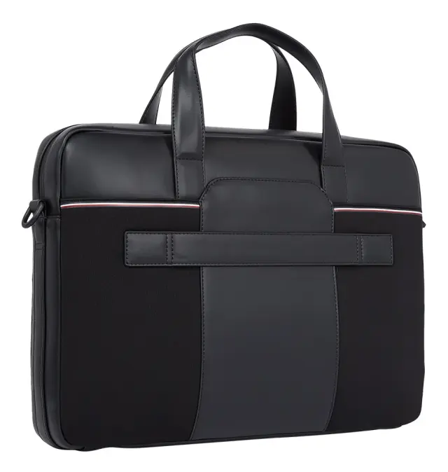 Τσάντα TOMMY HILFIGER 8438 Downtown Slim Computer bag 13.4" Μαύρη 2