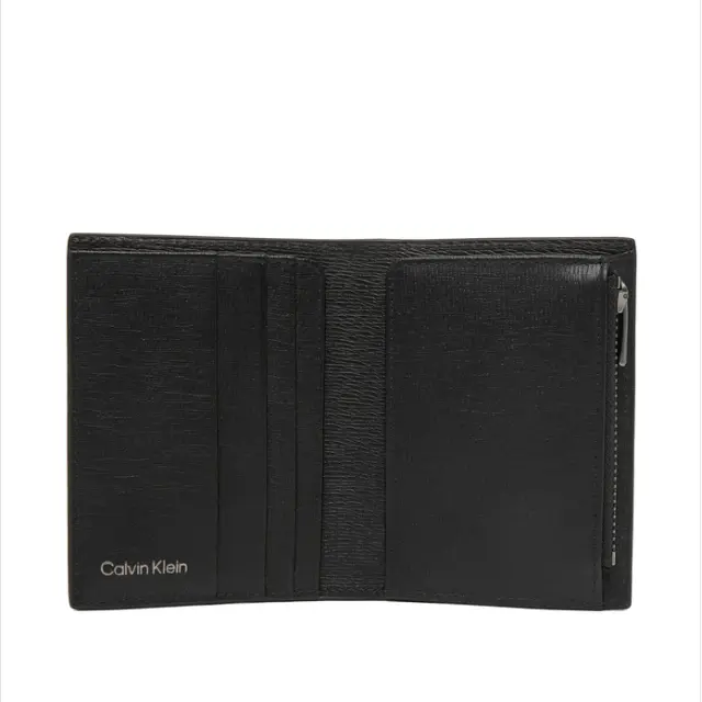 Ανδρικό Δερμάτινο Πορτοφόλι Calvin Klein LV04D1281G-UB1 Μαύρο Μαύρο - One Size 3