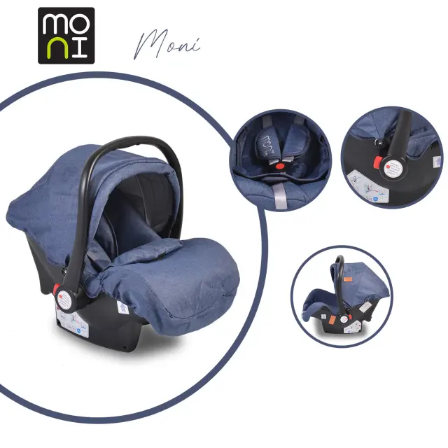 MONI - Car seat Moni denim - 3800146239930