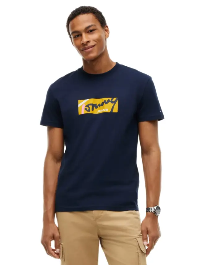 Tommy Hilfiger ανδρικό t-shirt στάμπα DM0DM23547-1