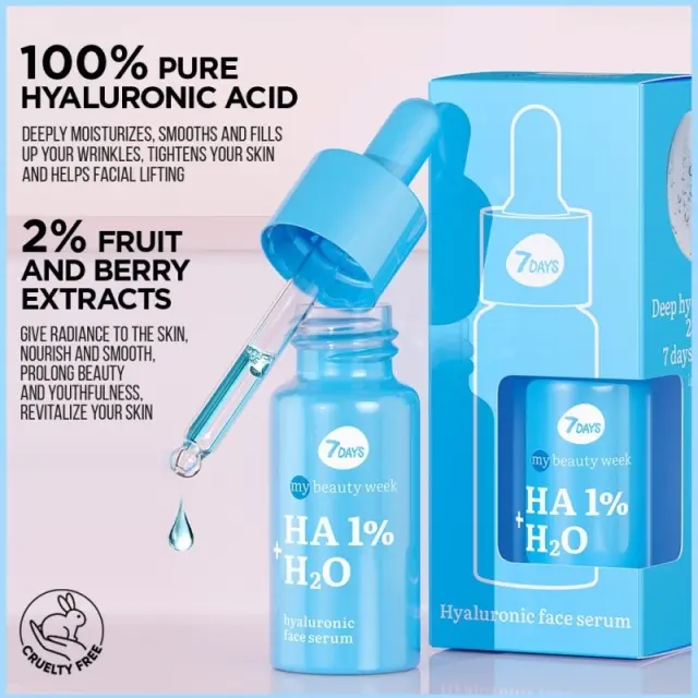 7Days Mb HA & H2O Hyaluronic Face Serum Ενισχυμένος Ορός Υαλουρονικού για το πρόσωπο 20ml 2