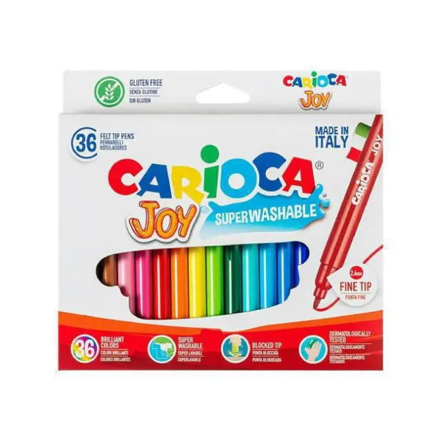 Carioca Μαρκαδόροι Ζωγραφικής Super Joy 36 χρώματα (40616)