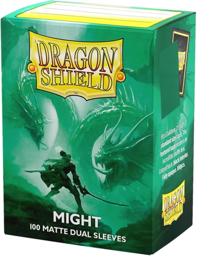 Dragon Shield Standard size Matte Dual Sleeves - Might (100 Sleeves)