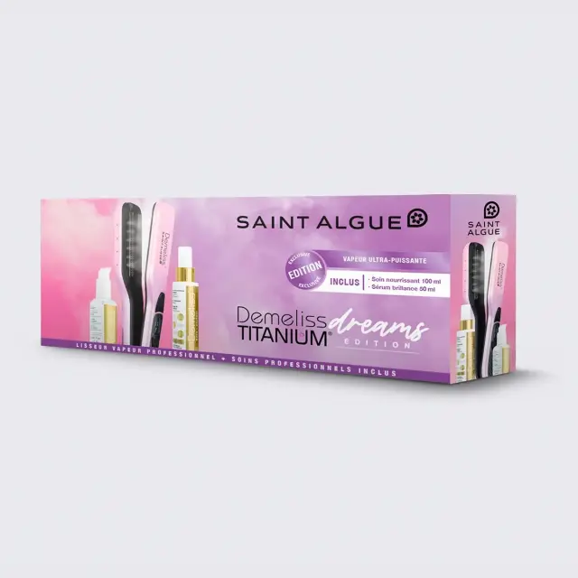 Demeliss Titanium Set 3964 Mini Πρέσα Μαλλιών Ατμού με Κεραμικές Πλάκες 85W 2
