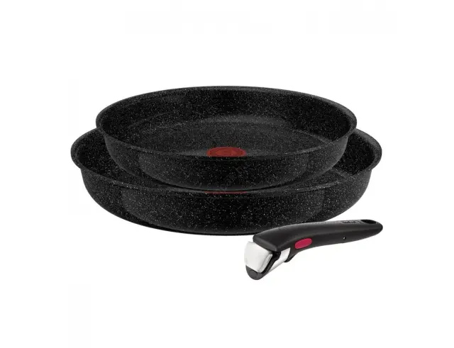 Σετ Τηγάνια Tefal Ingenio Intens Ceram με αποσπώμενη λαβη, αντικολλητική επίστρωση και διαμέτρους 24cm και 28cm - 2 Τεμάχια L2649053