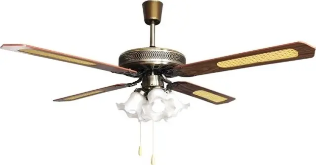Ανεμιστήρας Οροφής 132cm με Φως Ορειχάλκινος Brand 20.06.1124