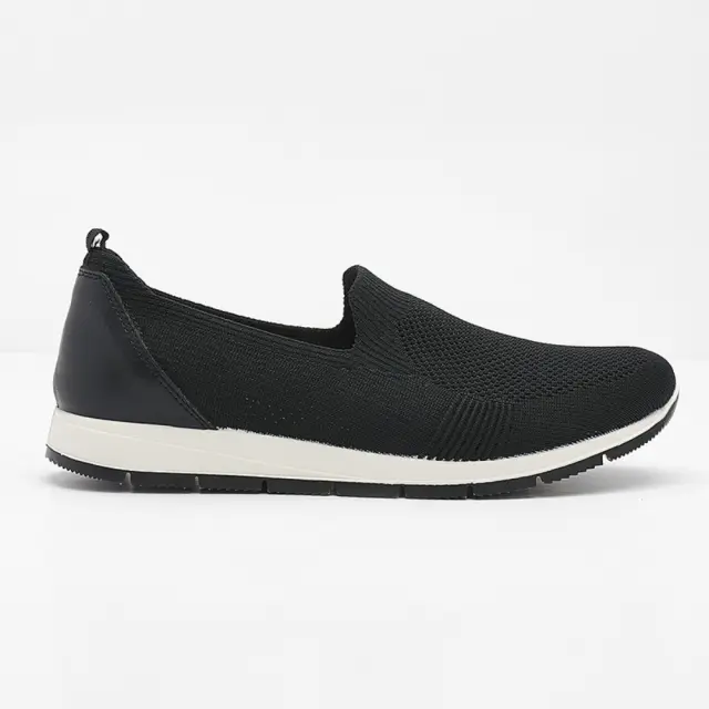 Imac Μοκασίνια-Loafers Γυναικείο ύφασμα flyknit Μαύρο IMA/707210 NERO