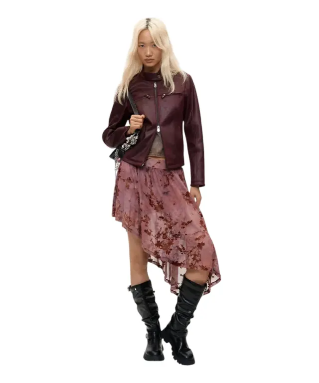Desigual - Γυναικείο Τζάκετ Bikercy 26WWEW09-3099 Μπορντό 3