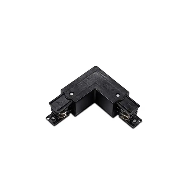 Aca Light ΔΕΞΙΟΣ ΣΥΝΔΕΣΜΟΣ ΓΩΝΙΑ 90° 4 ΚΑΛΩΔΙΩΝ ΜΑΥΡΟ