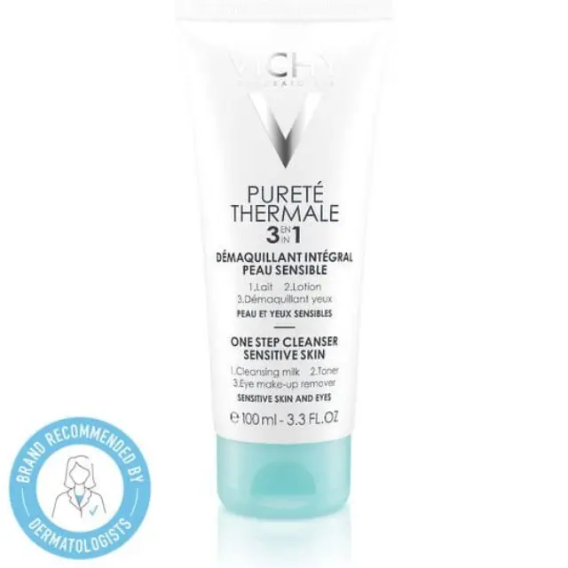 Vichy Γαλάκτωμα Ντεμακιγιάζ Purete Thermale 3 In 1 One Step Cleanser για Ευαίσθητες Επιδερμίδες 100ml
