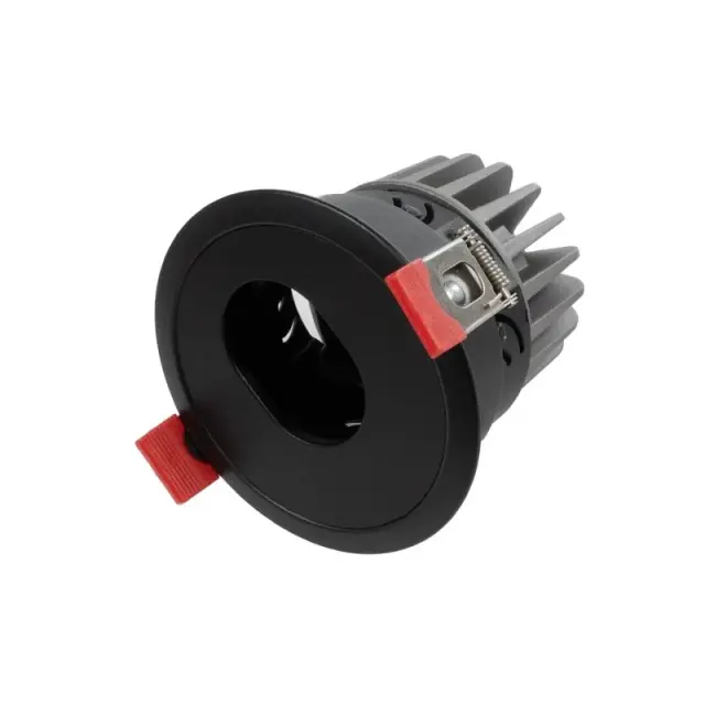 Χωνευτό LED Spot 7W 4500K 875lm Ασύμμετρης Δέσμης kelvo ASYMMETRICAL Μαύρο