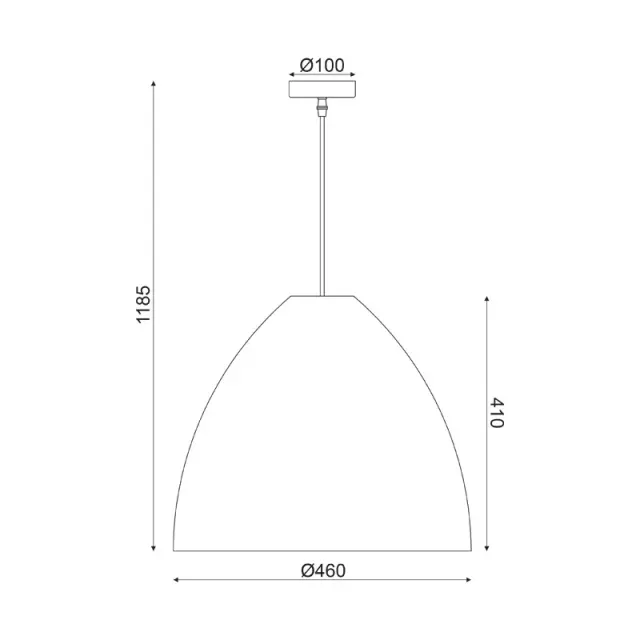 ΚΡΕΜΑΣΤΟ Φ/Σ 1ΧΕ27 ΚΑΛΑΜΙ Φ45ΧH119CM OIA / ML1013021N 2
