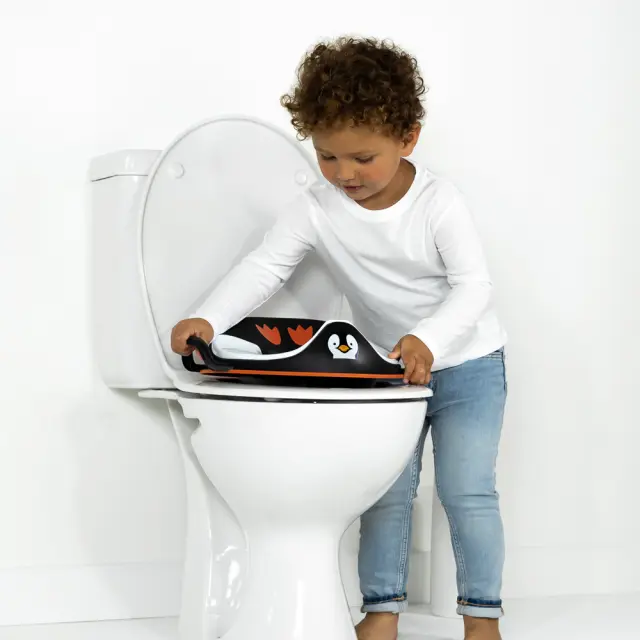 MYCARRYPOTTY Μy Little Trainer Seat - Εκπαιδευτικό κάθισμα - Πιγκουϊνάκι άσπρο/μαύρο 2