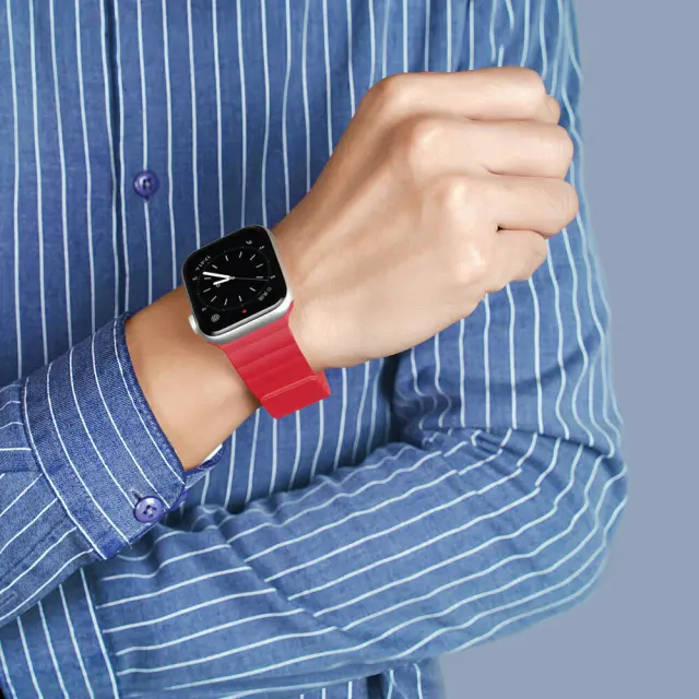 Strap for APPLE WATCH 38 / 40 / 41 MM Dux Ducis Watch Strap red 2