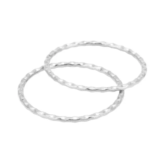 Κλειστοί Κρίκοι Ø38.5x2mm - Antique Silver - 10τεμ