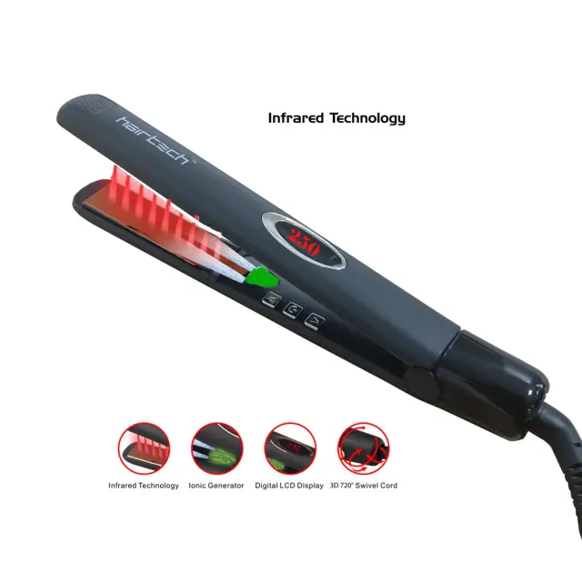 HairTech Infrared HT089Η Επαγγελματική Πρέσα Μαλλιών Ceramic Ionic 25mm 2