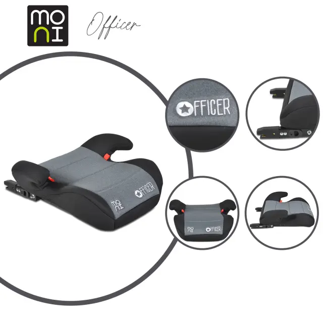 MONI - Car seat Officer dark grey - 3801005150458