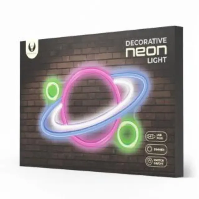 Neon Plexi Forever Light FPNE05X PLANET (USB, On/Off & Dimmer) Πολύχρωμο N64422 3