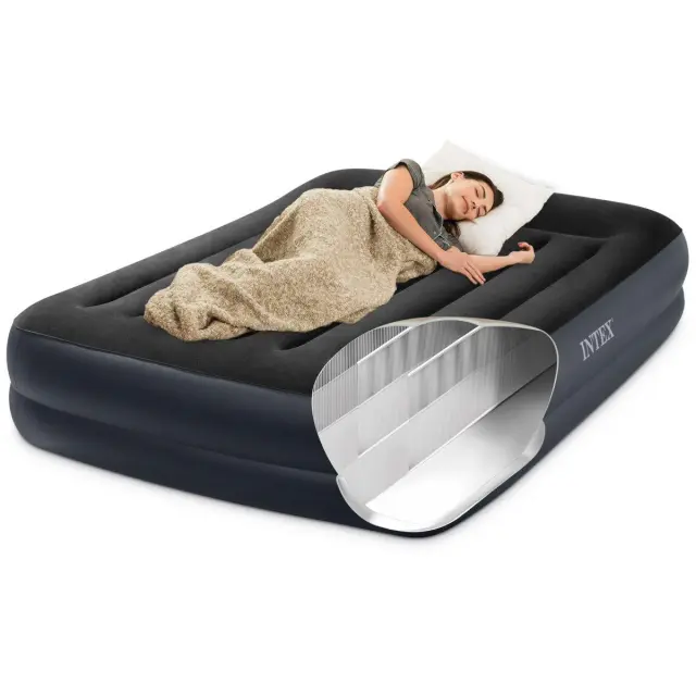 Φουσκωτό Στρώμα Ύπνου Intex Pillow Rest Raised Queen (64124) 2