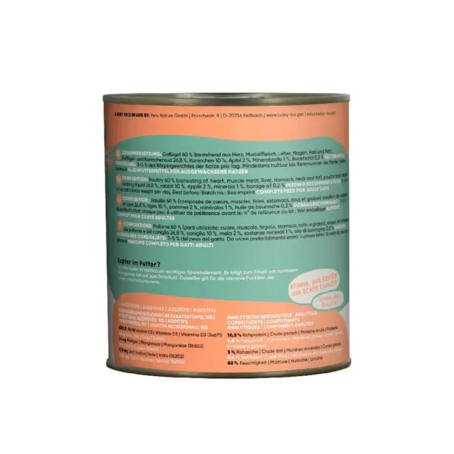 Lucky Lou LifeStage Adult Πουλερικά & Κουνέλι (με Μήλο) 800gr 3
