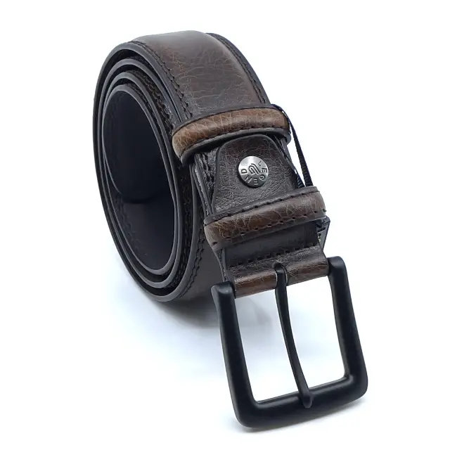 Καφέ Δερμάτινη Ζώνη Full Grain 4 cm 2