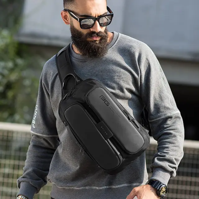 Τσαντάκι ώμου χιαστί crossbody Bange 7079 μαύρο - One Size 2
