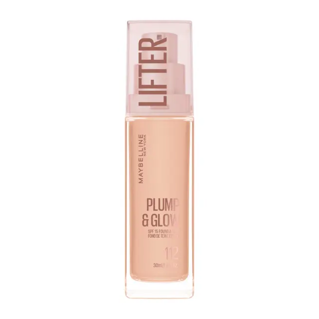 Maybelline Lifter Plump & Glow SPF15 Foundation Makeup 30ml - 112