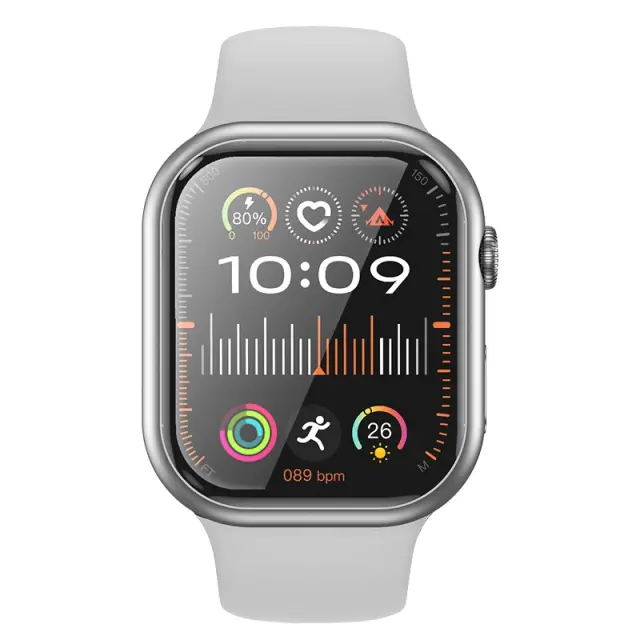 Hoco Smartwatch Bluetooth 2.02 ιντσών με λειτουργία κλήσεων και καρδιακού ρυθμού Ασημί Y23 2