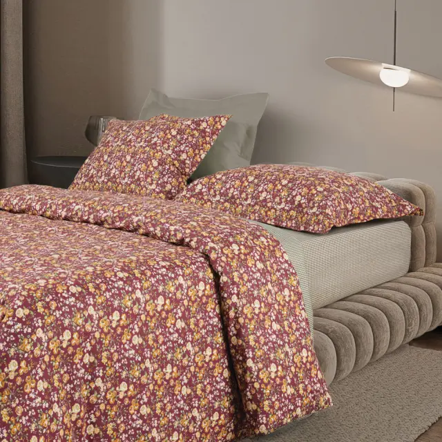 Σετ Παπλωματοθήκη 160x240 Μονή Happy Das Home 9683 Bordeaux-Green 100% βαμβακερό