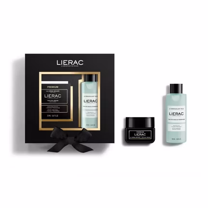 Lierac Εορταστικό Set Premium The Eye Cream Κρέμα Ματιών, 20ml + The Eye Make-up Remover Ντεμακιγιάζ Ματιών, 100ml.