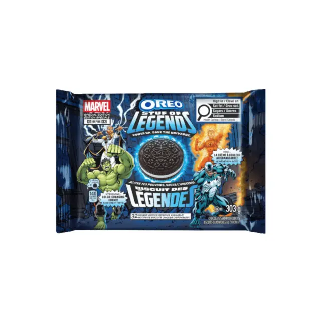 Oreo Marvel Stuf Of Legends Cookies 303gr canada