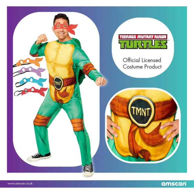 Στολή για εφήβους Ninja Turtles - Ένα μέγεθος