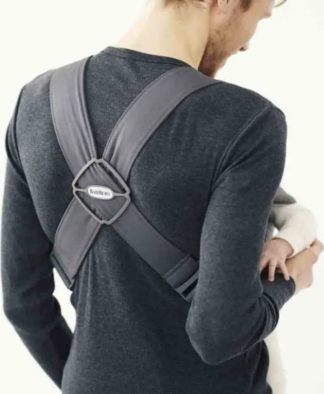 BabyBjörn Μάρσιπος Mini 3D Jersey, Charcoal Grey - 1408-021076E1 3
