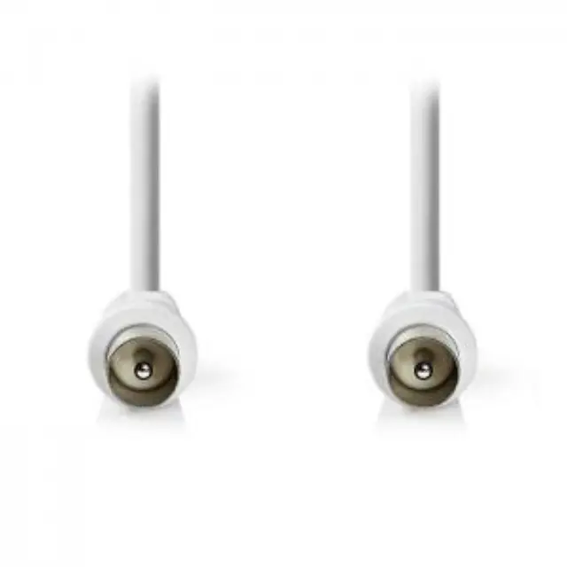 NEDIS CSGP40200WT100 Coax Cable IEC (Coax) Male IEC (Coax) Male Nickel Plated 90 2